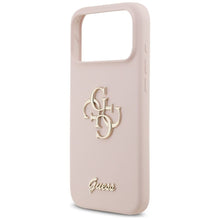 Заредете изображение във визуализатора на галерията – GUESS case for IPHONE 17 Pro Max GUHCP17XSC4GSMP (Silicone W/ Big 4G Script) pink
