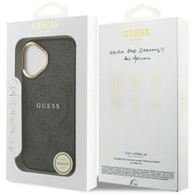 Заредете изображение във визуализатора на галерията – GUESS case for IPHONE 17 compatible with MagSafe GUHMP17SP4MSEGCK (PU 4G W/ Classic) black
