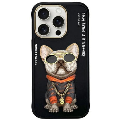 NIMMY case GLASSES COOL DOG for IPHONE 16 Pro Max black