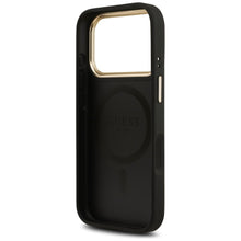 Заредете изображение във визуализатора на галерията – GUESS case for IPHONE 17 Pro compatible with MagSafe GUHMP17LP4MSEGCK (PU 4G W/ Classic) black
