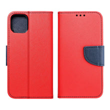 Заредете изображение във визуализатора на галерията – FANCY Book case for IPHONE 17 Pro Max red / navy
