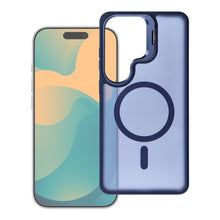 Заредете изображение във визуализатора на галерията – Case for Samsung S26 Forcell F-Protect Shadow Stand Premium compatible with MagSafe navy blue
