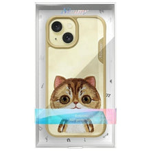 Заредете изображение във визуализатора на галерията – NIMMY case BIG EYED PET 2.0 Cat for IPHONE 15 khaki
