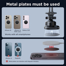 Заредете изображение във визуализатора на галерията – Joyroom JR-ZS400 magnetic car phone holder on the dashboard - black
