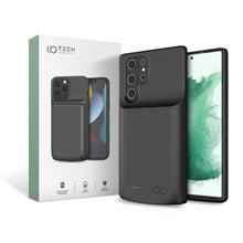 Заредете изображение във визуализатора на галерията – Tech-Protect PowerCase case for Samsung Galaxy S22 Ultra with 4800mAh power bank - black
