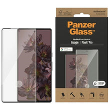 Заредете изображение във визуализатора на галерията – PanzerGlass Ultra-Wide Fit Antibacterial Tempered Glass for Google Pixel 7 Pro - with Black Frame
