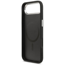 Заредете изображение във визуализатора на галерията – GUESS case for IPHONE 17 Air compatible with MagSafe GUHMP17MPSDTSCMK (PU W/ Triangle Logo) black
