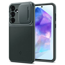 Заредете изображение във визуализатора на галерията – Spigen Optik Armor case for Samsung Galaxy A55 5G - dark green
