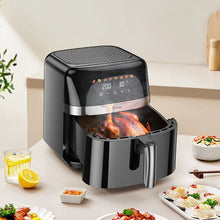 Заредете изображение във визуализатора на галерията – HOCO Air Fryer with touch screen 8L 1700W HE20 black

