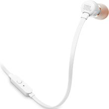 Заредете изображение във визуализатора на галерията – Wire earphones Jack 3,5 mm JBL T110 white
