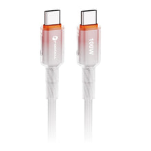 Заредете изображение във визуализатора на галерията – FORCELL F-ENERGY C357 cable Type C to Type C QC4.0 PD 5A 100W Gradient 1 m white
