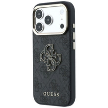 Заредете изображение във визуализатора на галерията – GUESS case for IPHONE 18 Pro / 17 Pro GUE005481 (PU FW Resin Logo) black
