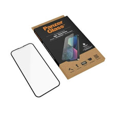 Заредете изображение във визуализатора на галерията – PanzerGlass E2E Microfracture Antibacterial Glass with Glare Filter for iPhone 13 / 13 Pro - with Black Frame
