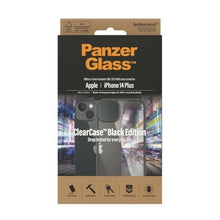 Заредете изображение във визуализатора на галерията – PanzerGlass ClearCase antibacterial case for iPhone 14 Plus / 15 Plus - transparent and black
