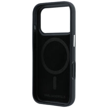 Заредете изображение във визуализатора на галерията – KARL LAGERFELD case for IPHONE 18 Pro/ 17 Pro compatible with MagSafe (Smooth Ikonik Sketch) black

