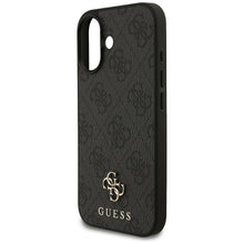 Заредете изображение във визуализатора на галерията – GUESS case for IPHONE 17 compatible with MagSafe GUHMP17SP4SM4MK (PU 4G Small 4G and Classic) black
