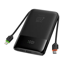 Заредете изображение във визуализатора на галерията – FORCELL F-ENERGY F10K6 Multicharge powerbank with built-in cables Type C and Lightning PD QC3.0 3A 22,5W 10000 mAh black
