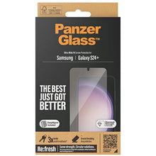 Заредете изображение във визуализатора на галерията – PanzerGlass Ultra-Wide Fit tempered glass with applicator for Samsung Galaxy S24+
