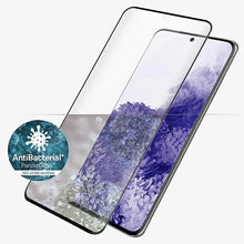 Заредете изображение във визуализатора на галерията – PanzerGlass E2E Microfracture antibacterial glass for Samsung Galaxy S21 Ultra - with black frame
