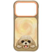 Заредете изображение във визуализатора на галерията – NIMMY case BIG EYED LYING TEDDY POODLE compatible with MagSafe for IPHONE 18 Pro/17 Pro brown

