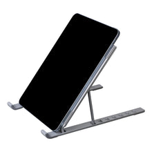 Заредете изображение във визуализатора на галерията – Silver Monkey Blanc ergonomic foldable laptop stand - silver
