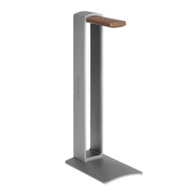 Заредете изображение във визуализатора на галерията – Silver Monkey HS400 headphone stand made of aluminum and wood - silver
