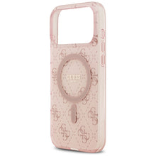 Заредете изображение във визуализатора на галерията – GUESS case for IPHONE 17 Pro compatible with MagSafe GUHMP17LH4DTEP (IML 4G Background) pink
