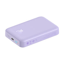 Заредете изображение във визуализатора на галерията – Baseus Magnetic Mini Induction Powerbank 10000mAh 20W - purple + USB-C - USB-C cable
