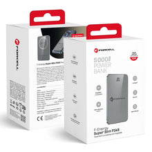 Заредете изображение във визуализатора на галерията – FORCELL F-ENERGY F5K8 Super Slim powerbank compatible with MagSafe PD3.0 QC4.0 15W 5000 mAh grey
