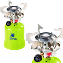 Заредете изображение във визуализатора на галерията – Gas camping stove with punctured gas cartridges FOCUS piezo igniter 1.4kW
