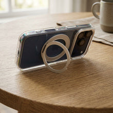 Заредете изображение във визуализатора на галерията – Case for iPhone 16 Frame Circle Stand compatible with MagSafe transparent
