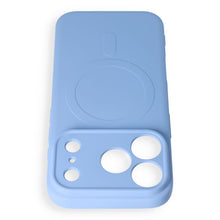 Заредете изображение във визуализатора на галерията – Case for iPhone 18 Pro Max / 17 Pro Max Silicone Mag Cover compatible with MagSafe (camera protection) light blue
