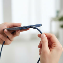 Заредете изображение във визуализатора на галерията – Cable USB C to USB C Forcell F-Energy QC4.0 PD 5A 100W Cafule Color 1,2 m ACYH23 dark blue
