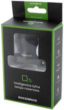 Заредете изображение във визуализатора на галерията – Rockbros Q5 rear bicycle light with intelligent stop system - black
