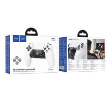 Заредете изображение във визуализатора на галерията – Wireless gamepad for PS5 compatible with PS5/PS4 games Hoco GA32 white
