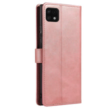 Заредете изображение във визуализатора на галерията – Magnet Case elegant bookcase type case with kickstand for Samsung Galaxy A22 5G pink
