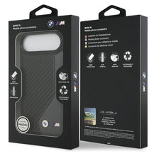 Заредете изображение във визуализатора на галерията – BMW case for IPHONE 17 Air compatible with MagSafe BMHMP17M25PCCSCAK (PU Carbon Logo) anthracite
