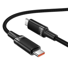 Заредете изображение във визуализатора на галерията – Cable USB C to USB C Hoco PD 5A 100W 1,2 m U153 Extreme black
