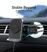 Заредете изображение във визуализатора на галерията – Choetech T206-F car holder with inductive charger up to 15W - black
