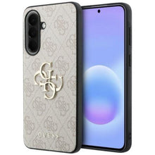 Заредете изображение във визуализатора на галерията – GUESS case for SAMSUNG Galaxy A57 GUHCSA574GMGPI (4G PU Big Logo) pink
