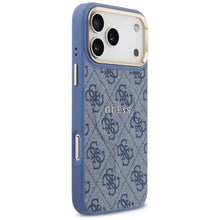 Заредете изображение във визуализатора на галерията – GUESS case for IPHONE 17 Pro Max compatible with MagSafe GUHMP17XP4MSEGCB (PU 4G W/ Classic) blue

