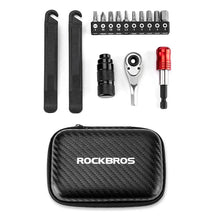 Заредете изображение във визуализатора на галерията – Rockbros 43210049001 bicycle repair kit - black
