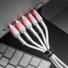 Заредете изображение във визуализатора на галерията – FORCELL F-ENERGY C356 cable Type C to Lightning PD 3A 27W Gradient 1 m white
