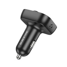 Заредете изображение във визуализатора на галерията – Borofone Transmitter FM BC54 Acertar MP3, Bluetooth - 2xUSB + Type C - QC 3.0 PD 30W black
