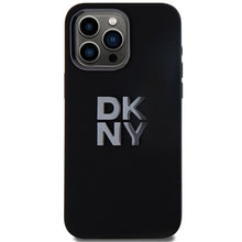Заредете изображение във визуализатора на галерията – Original Case DKNY hardcase Liquid Silicone Metal Logo DKHCP15LSMCBSK for Iphone 15 Pro black
