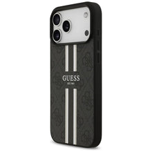 Заредете изображение във визуализатора на галерията – GUESS case for IPHONE 17 Pro Max compatible with MagSafe GUHMP17XP4RPSK (4G Printed Stripes) black
