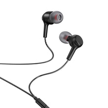 Заредете изображение във визуализатора на галерията – HOCO wire earphones Jack 3,5 mm with microphone M78 black
