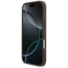 Заредете изображение във визуализатора на галерията – GUESS case for IPHONE 17 compatible with MagSafe GUHMP17SG4GFRW (PU 4G Ring Classic Logo) brown
