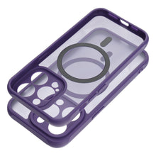 Заредете изображение във визуализатора на галерията – FULL MATTE MAG COVER case compatible with MagSafe for IPHONE 15 purple

