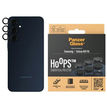 Заредете изображение във визуализатора на галерията – PanzerGlass Hoops Camera Protection for Samsung Galaxy A55 5G - with Black Frame

